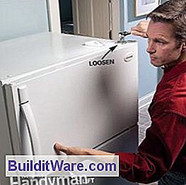 Glatteis-Kühlschranktüren begradigen